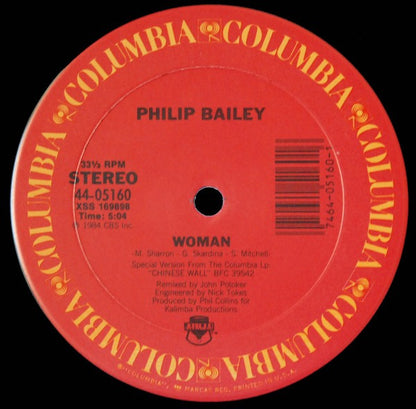 Easy Lover (Extended Dance Remix) b/w Woman - secondary