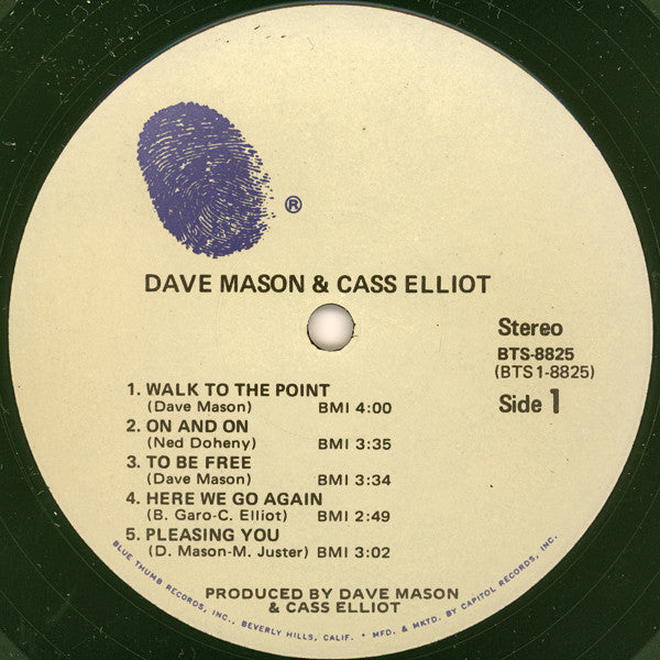 Dave Mason & Cass Elliot - secondary