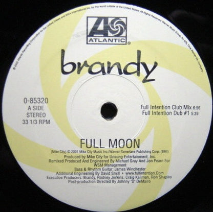 12" Single: Brandy - Full Moon