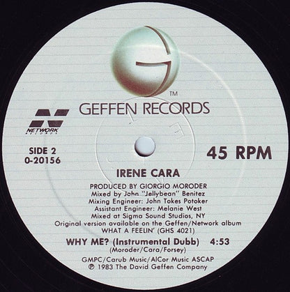 12" Single: Irene Cara - Why Me?