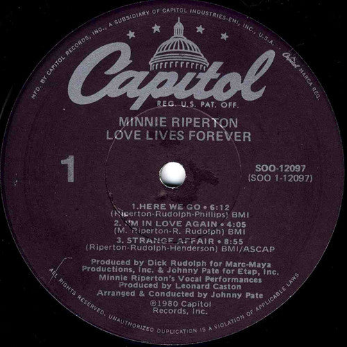 Minnie Riperton - Love Lives Forever