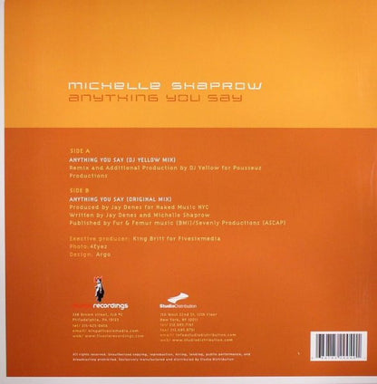 12" Single: Michelle Shaprow - Anything You Say