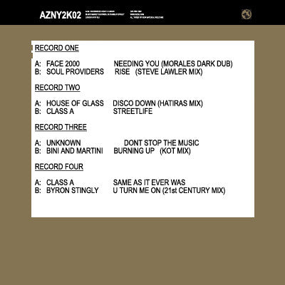 Azuli 2001 Winter Sampler - secondary