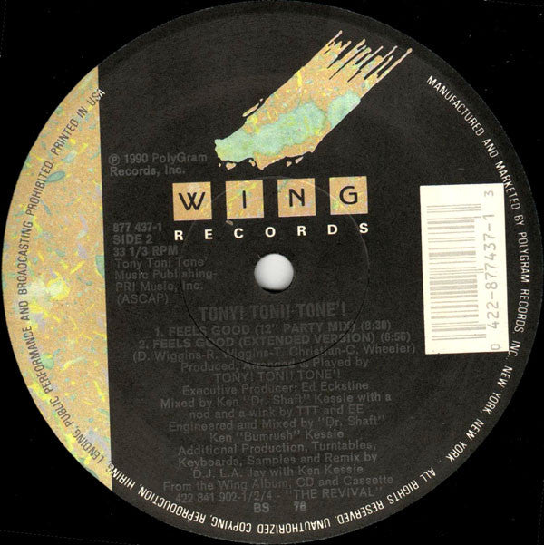 12" Single: Tony! Toni! Toné! - Feels Good