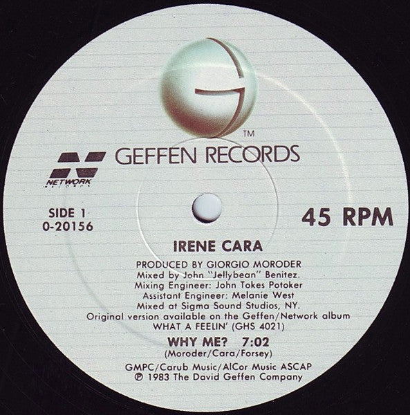 12": Irene Cara - Why Me?