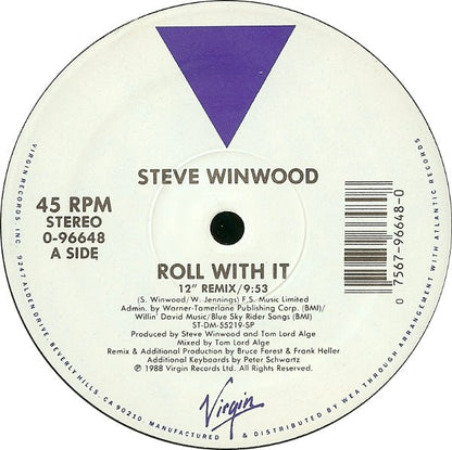 12" Single: Steve Winwood - Roll With It