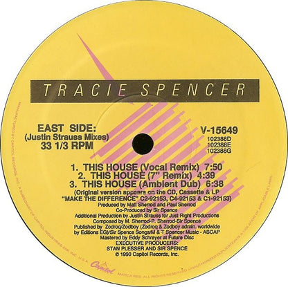 12" Single: Tracie Spencer - This House
