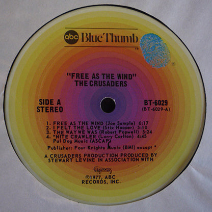 The Crusaders - Free As The Wind