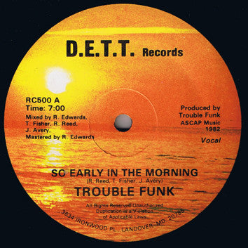 So Early In The Morning - secondary
