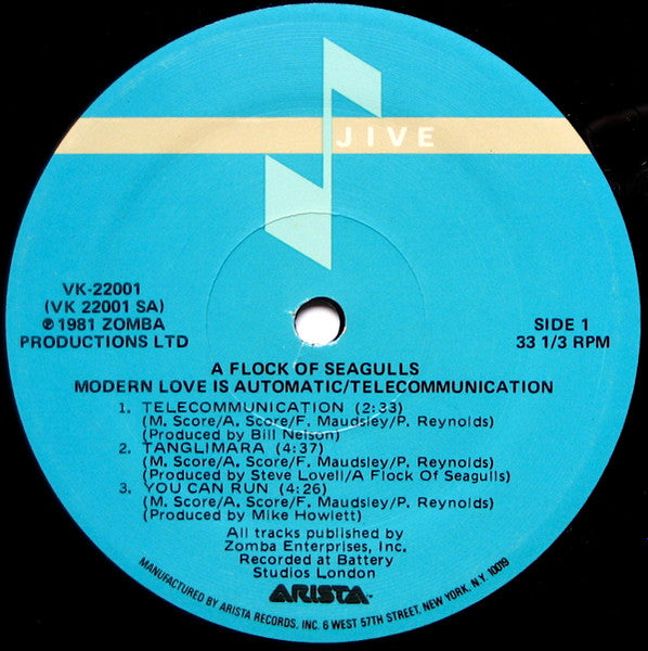 Modern Love Is Automatic / Telecommunication - secondary