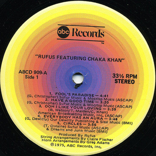 Rufus Featuring Chaka Khan - secondary