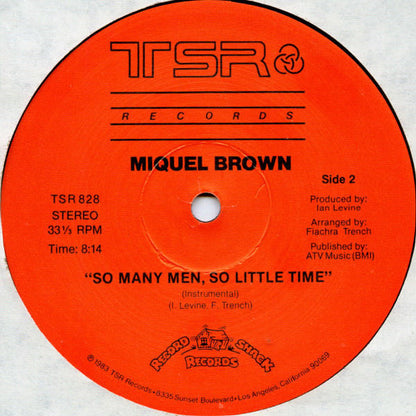 12" Single: Miquel Brown - So Many Men - So Little Time