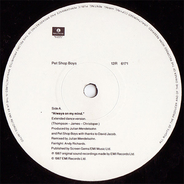 Pet Shop Boys - Always On My Mind