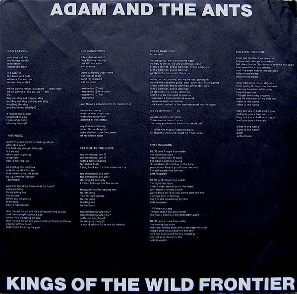 Kings Of The Wild Frontier - secondary