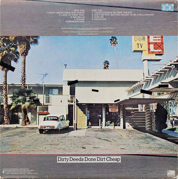 Dirty Deeds Done Dirt Cheap - secondary
