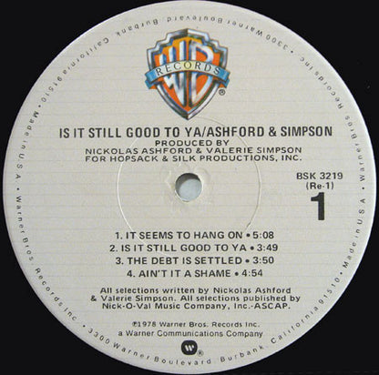 Is It Still Good To Ya - secondary