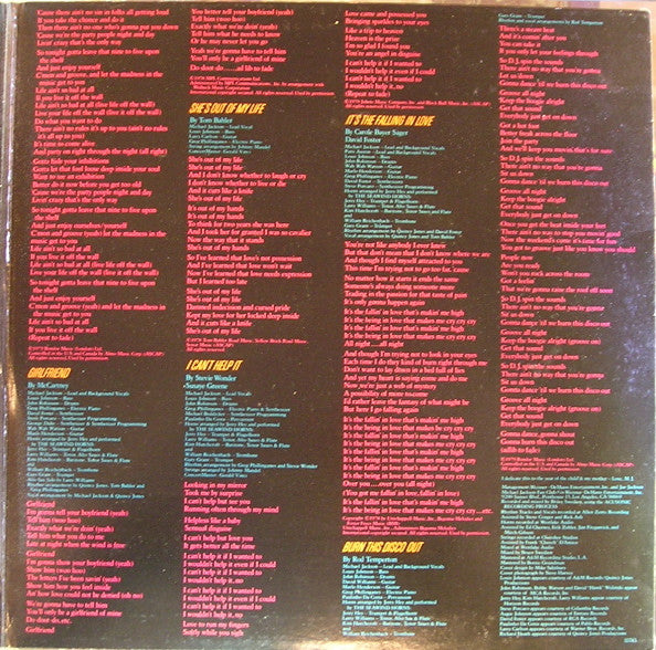 Off The Wall - secondary