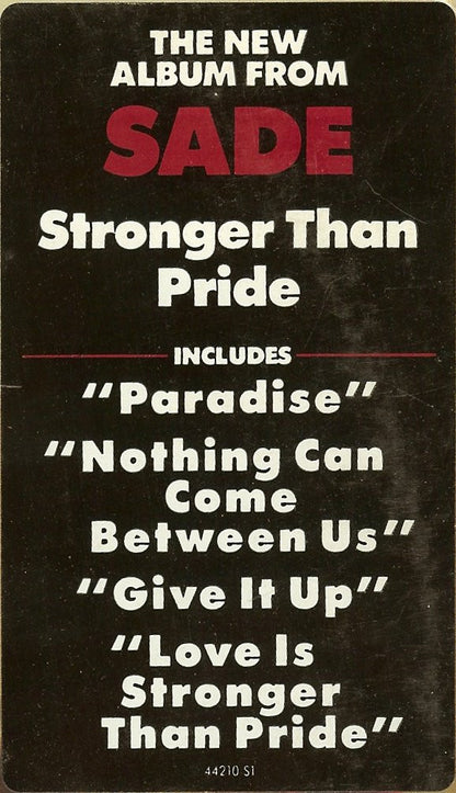 Sade - Stronger Than Pride
