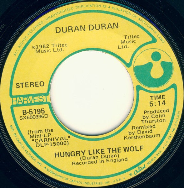 Hungry Like The Wolf - secondary