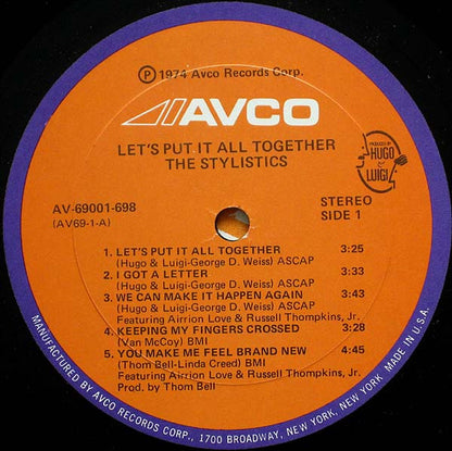 The Stylistics - Let's Put It All Together