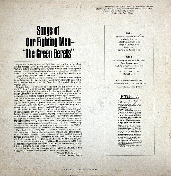 Ballads Of The Green Berets - secondary