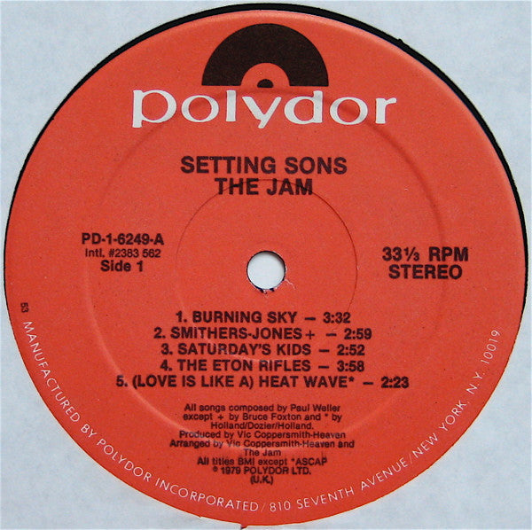Setting Sons - secondary