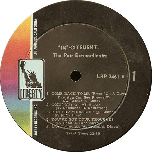 "In"-Citement: The Pair Recorded Very Live - secondary