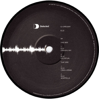 12" Single: DJ Gregory - Elle