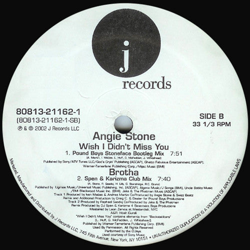Angie Stone - Wish I Didn't Miss You (The Remixes)