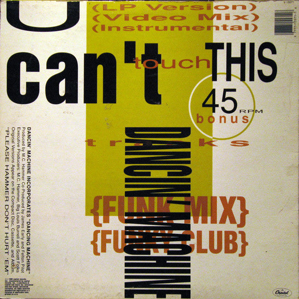 U Can't Touch This - secondary