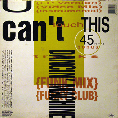 U Can't Touch This - secondary
