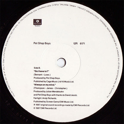 Pet Shop Boys - Always On My Mind
