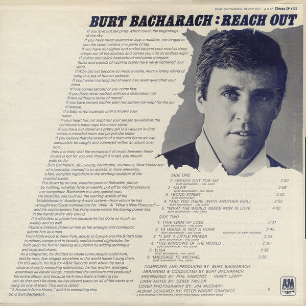 Burt Bacharach - Reach Out