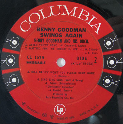 Benny Goodman Swings Again - secondary