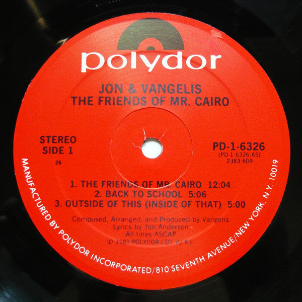 The Friends Of Mr. Cairo - secondary