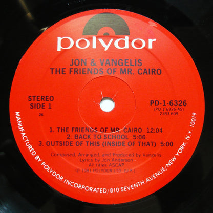 The Friends Of Mr. Cairo - secondary