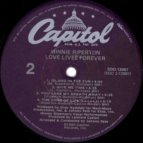 Minnie Riperton - Love Lives Forever
