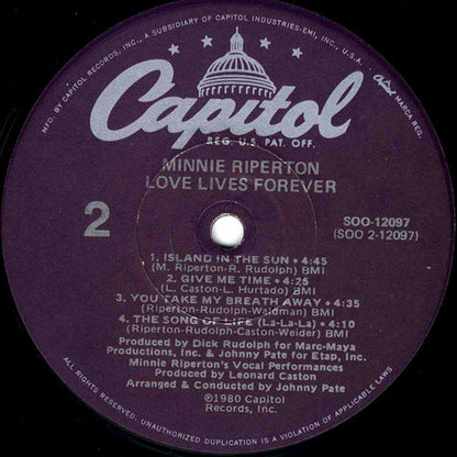 Minnie Riperton - Love Lives Forever