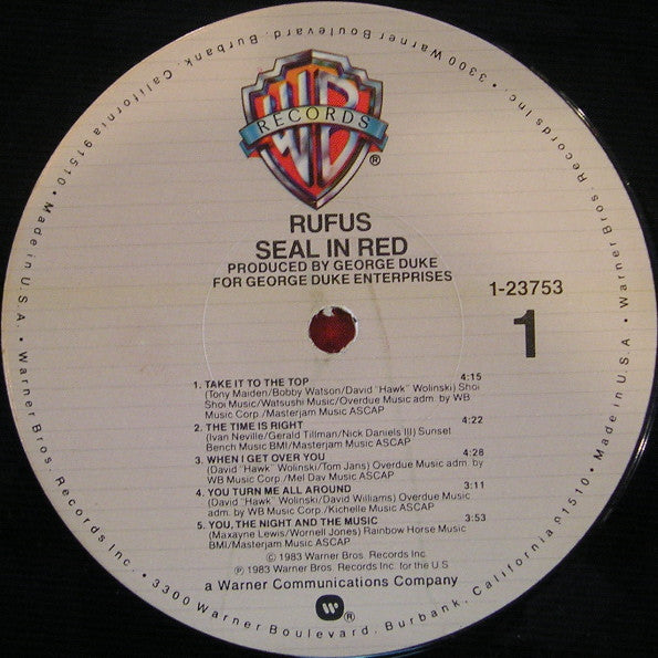 Rufus - Seal In Red