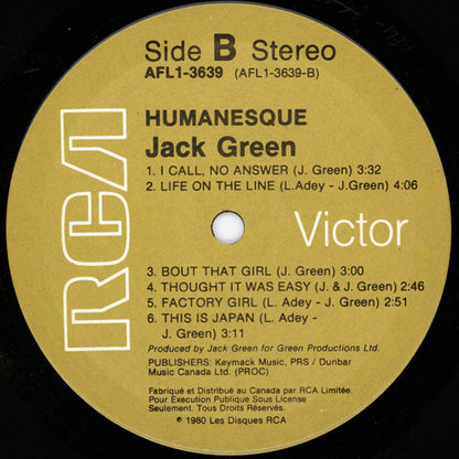 Jack Green - Humanesque