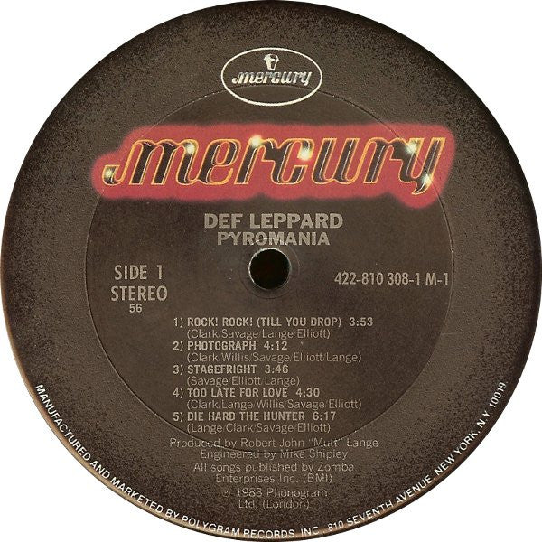 Pyromania - secondary