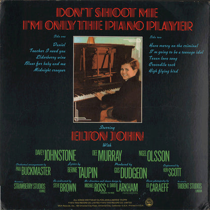 Don't Shoot Me I'm Only The Piano Player - secondary