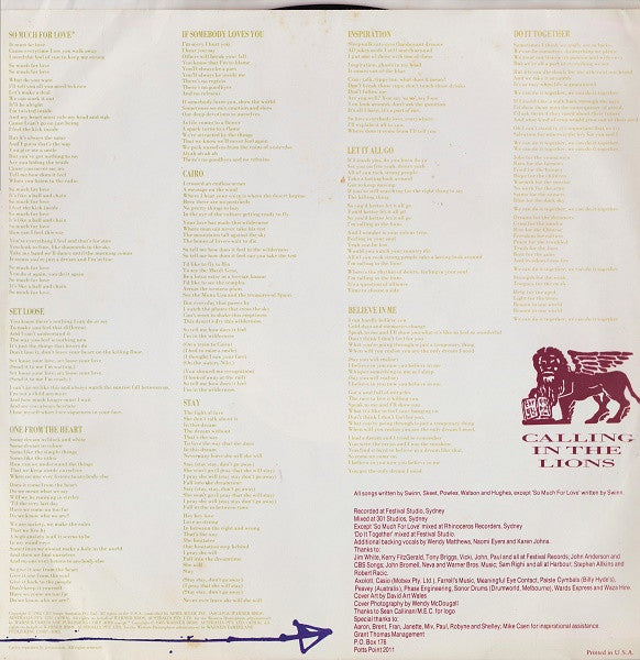 The Venetians - Calling In The Lions