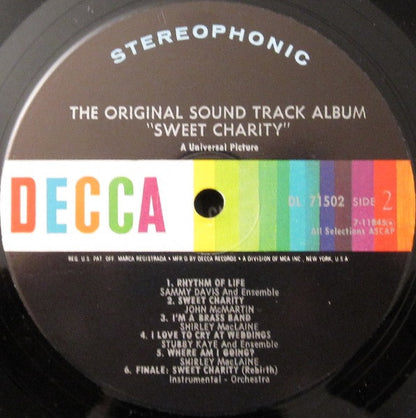 Shirley MacLaine, Sammy Davis Jr. - Sweet Charity (The Original Sound Track Album Of The Musical Motion Picture Of The '70's)