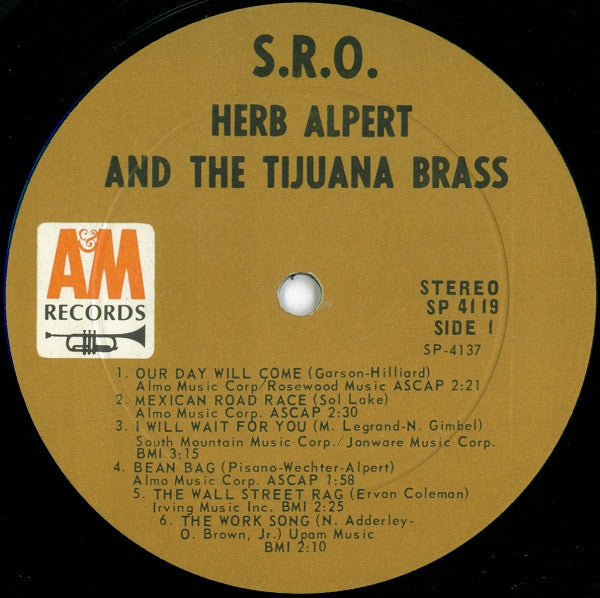 Herb Alpert & The Tijuana Brass - S.R.O.