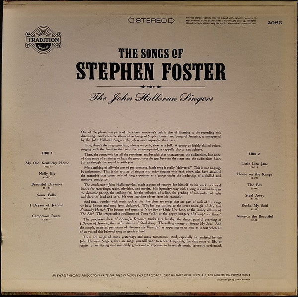 The Songs Of Stephen Foster - secondary