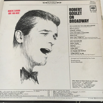 Robert Goulet - On Broadway