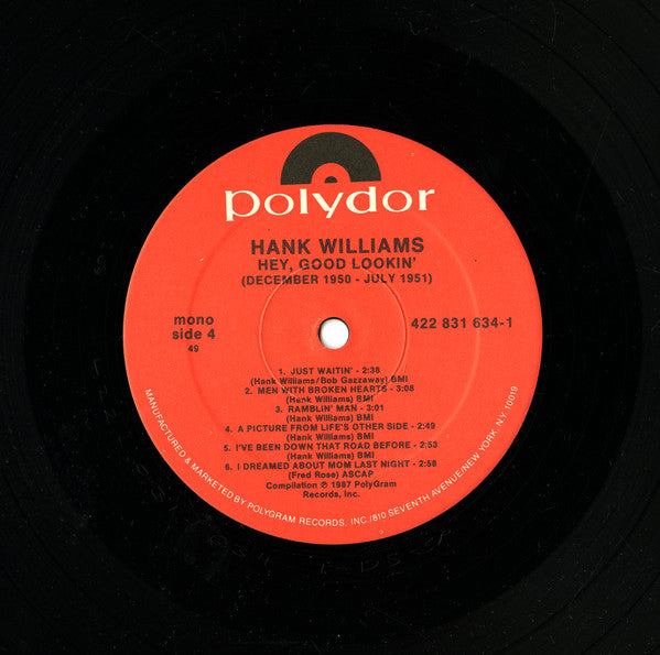 Hey, Good Lookin' : December 1950 - July 1951 - secondary