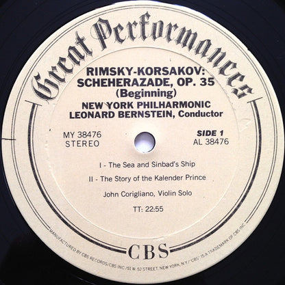 Nikolai Rimsky-Korsakov, Leonard Bernstein, New York Philharmonic - Scheherazade: Symphonic Suite