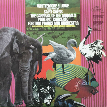 Whittemore & Lowe, Camille Saint-Saëns, Francis Poulenc, Philharmonia Orchestra, Pierre Dervaux - The Carnival Of The Animals / Concerto For Two Pianos And Orchestra